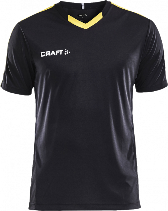 Craft - Progress Contrast Jersey - Negro & amarillo