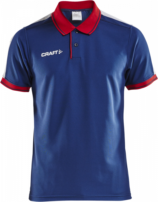 Craft - Pro Control Poloshirt Youth - Navy blue & red
