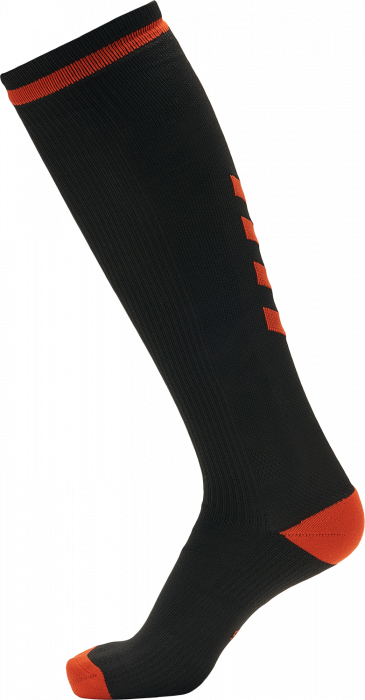 Hummel - Elite Indoor Sock Long - Black & ombre blue melange