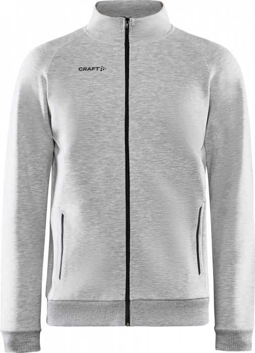 Craft - Core Soul Shirt With Zipper Kids - Melange grey