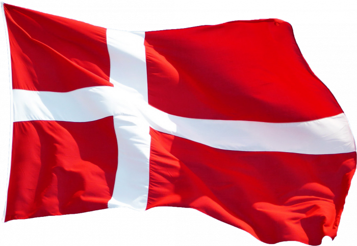 Sportyfied - Denmark Flag - 90X150 Cm - Rosso & bianco