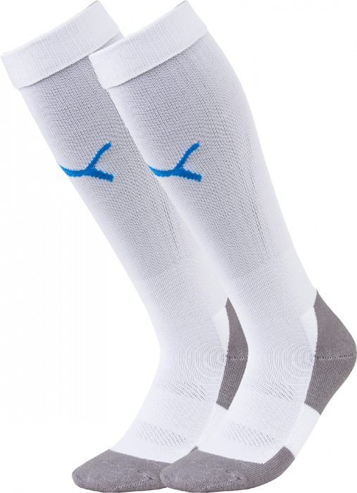 Puma - Teamliga Core Sock - White & blue