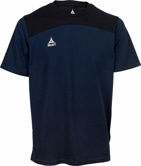 Select - Oxford T-Shirt - Navy blue & black
