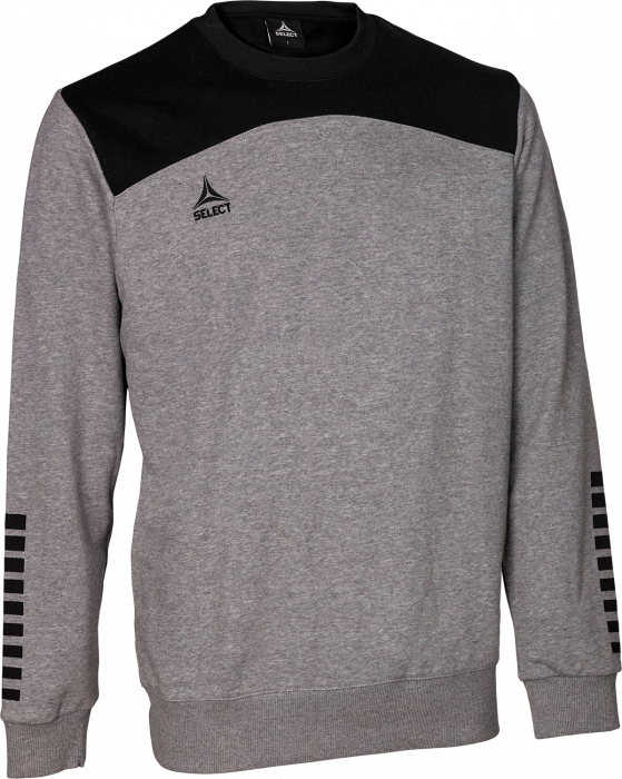 Select - Oxford Sweatshirt - Melange Grey & black